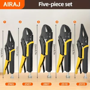 5 pcs Locking Pliers Set